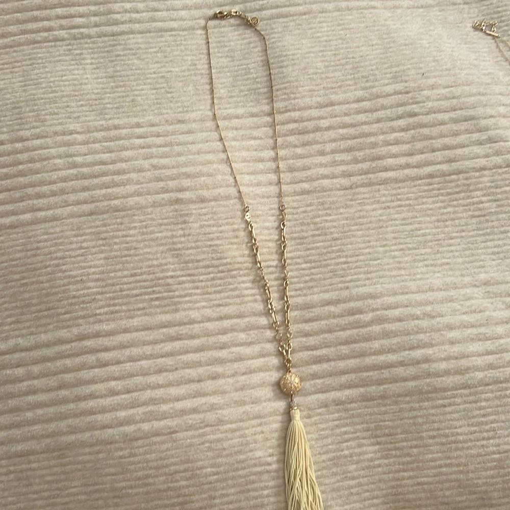 Lilly Pulitzer tassel necklace